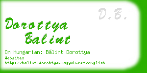dorottya balint business card