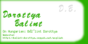 dorottya balint business card